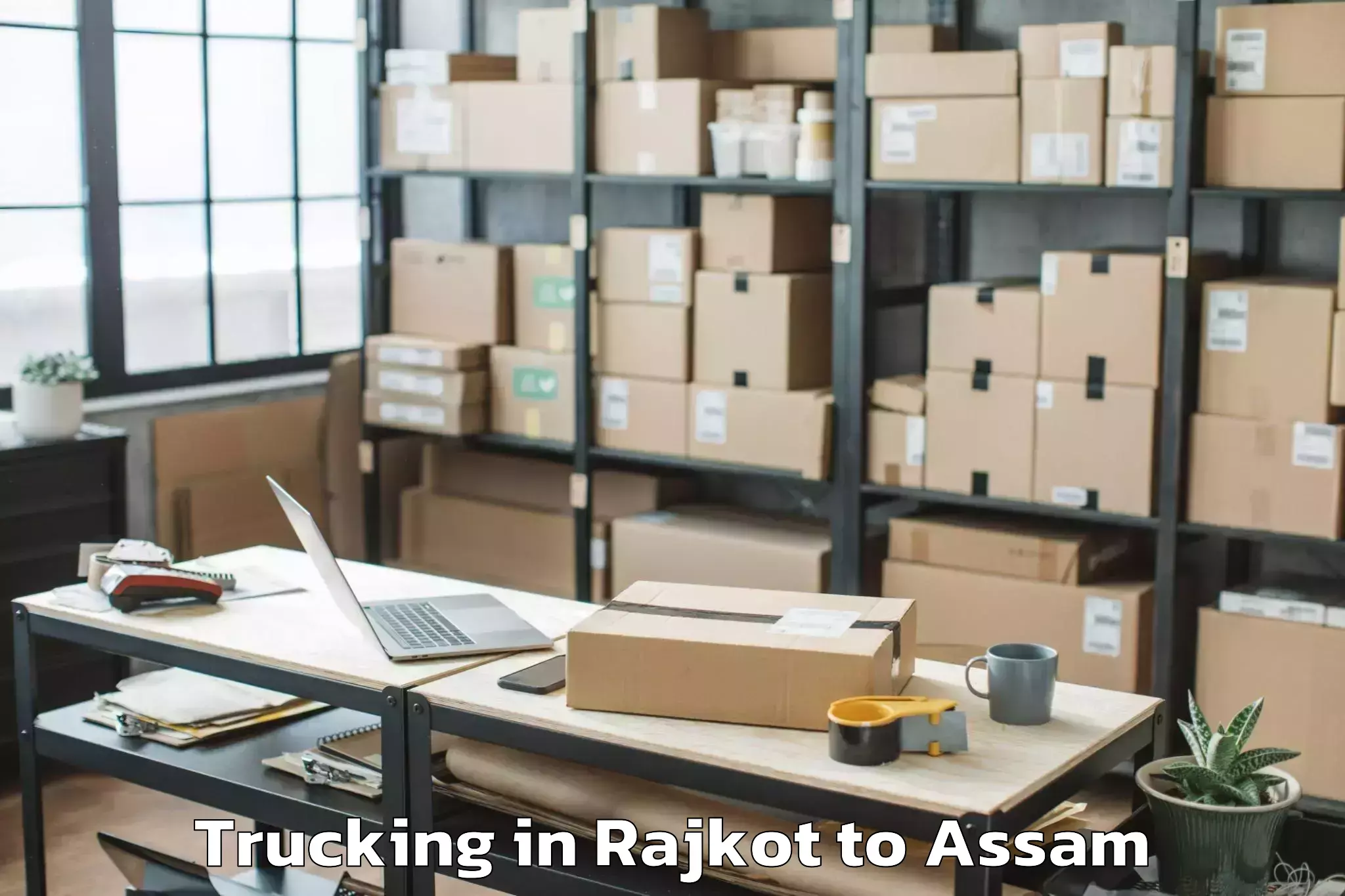 Book Rajkot to Phuloni Trucking Online